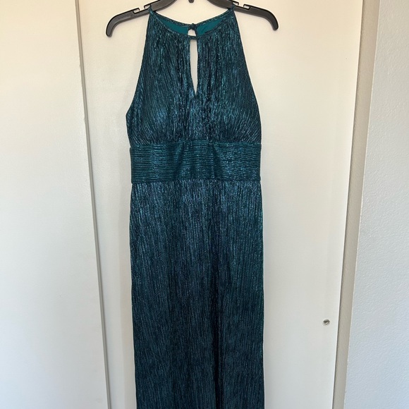 Elegant Mermaid Blue Evening Prom Dress Shimmer - Picture 11 of 11